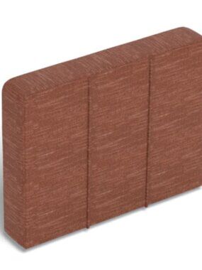 Lovesac Side Cover: Terracotta Rained Chenille